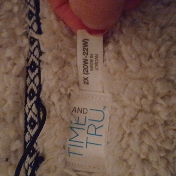 Time and true fuzzy half zip jacket - Picture 3 of 3